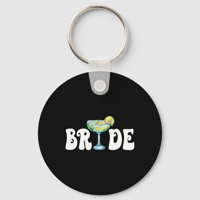 Bride Final Fiesta Cinco De Mayo Margarita Bychelo Key Ring (Front)