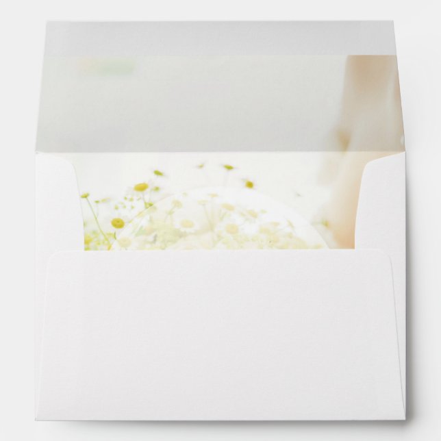 Bride flower bouquet- Floral Wedding Envelope (Back (Bottom))
