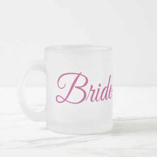 Bride Frosted Glass Mug