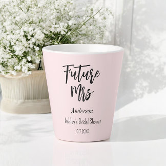 Bride Future Mrs Blush Pink  Latte Mug