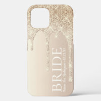 Bride Future Mrs Gold Glitter Drip