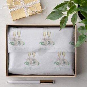 Bride Garden Golf Wedding 'She's Getting Married' Tissue Paper