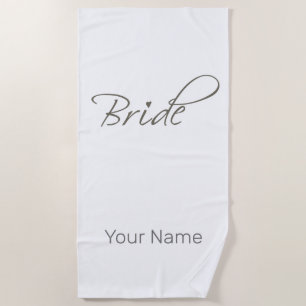 Bride Gift Bachelorette and Engagement Stag Party Beach Towel