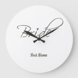 Bride gift Bachelorette Engagement Stag Party Large Clock