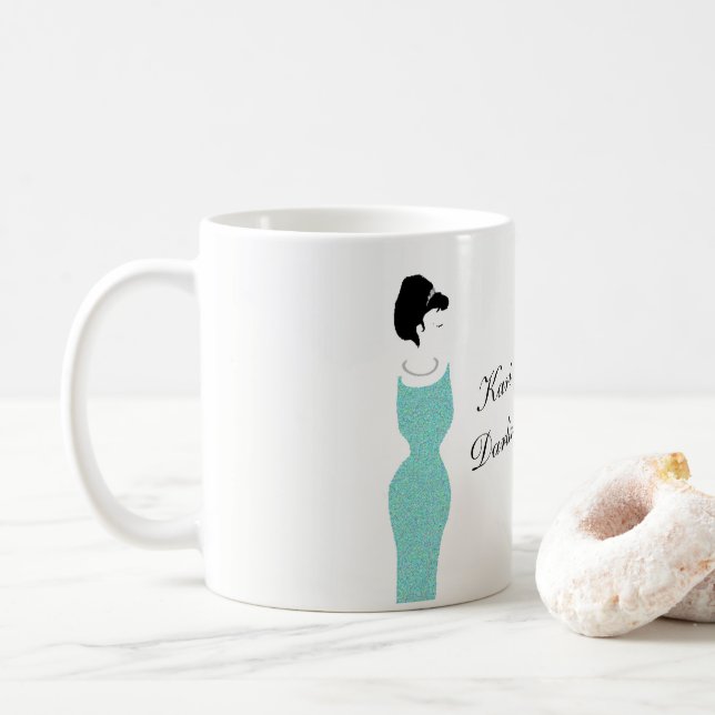 BRIDE Glam & Bling Darling Engagement Bridal Party Coffee Mug (With Donut)