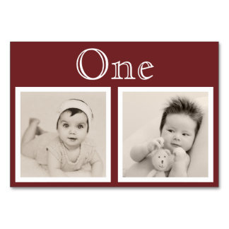 Bride Groom Age Custom Colour Silver Table Number