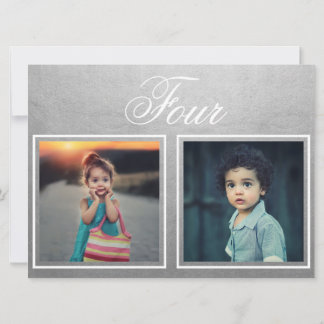 Bride Groom Age Elegant Classy Silver Table Number