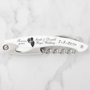 BRIDE & GROOM CORKSCREW