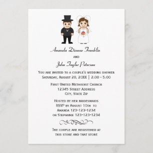 Bride & Groom - Couple's Shower Invitation