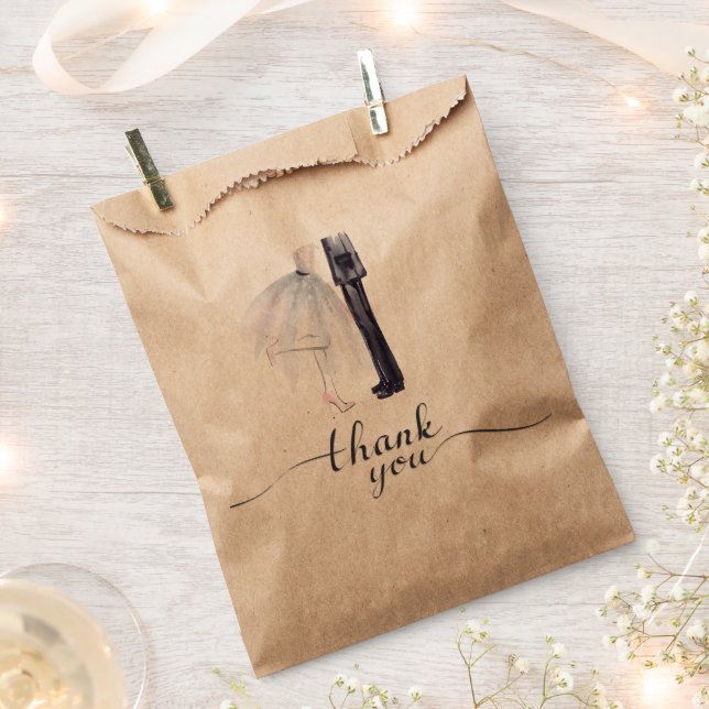 Bride & Groom Dance Thank you bag (Clipped)