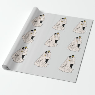 Bride & groom Design for wedding 2022 Wrapping Pap Wrapping Paper