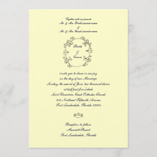 Bride & Groom Invitation