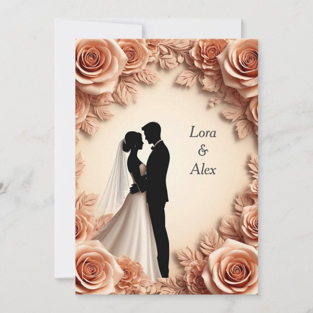 ✨ Bride Groom Invite For Wedding Guests ✨ (Front)