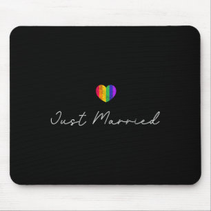 Bride Groom Lgbtq Bachelor Party Wedding Tee - Bla Mouse Mat