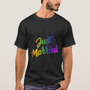 Bride Groom Lgbtq Bachelor Party Wedding Tee - Men