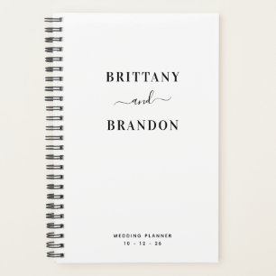 Bride & Groom Minimalist Modern Wedding Planner