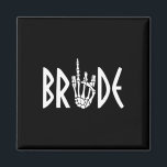 Bride Groom Skeleton Gothic Wedding Engagement Hal Magnet<br><div class="desc">Bride Groom Skeleton Gothic Wedding Engagement Halloween</div>