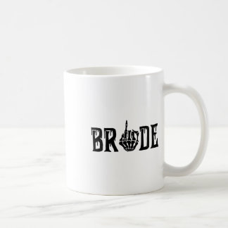 Bride Groom Skeleton Hand Halloween Wedding Bachel Coffee Mug