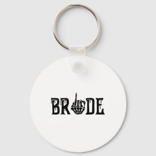 Bride Groom Skeleton Hand Halloween Wedding Bachel Key Ring