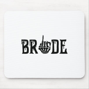 Bride Groom Skeleton Hand Halloween Wedding Bachel Mouse Mat