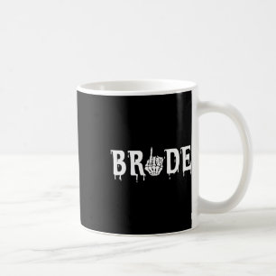 Bride Groom Skeleton Hand Halloween Wedding Chelor Coffee Mug