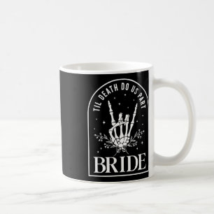 Bride Groom Skeleton Rock Hand Couples Wedding Hal Coffee Mug