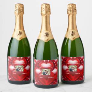 BRIDE & GROOM SPARKLING WINE LABEL