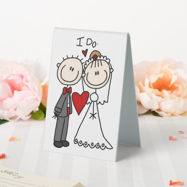 Bride & Groom Stick Figures Wedding I Do (In SItu (Wedding))