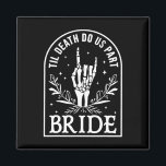 Bride Groom Wedding Engagement Halloween Couple Ma Magnet<br><div class="desc">Bride Groom Wedding Engagement Halloween Couple Matching</div>