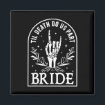 Bride Groom Wedding Engagement Halloween Couple Ma Magnet<br><div class="desc">Bride Groom Wedding Engagement Halloween Couple Matching</div>