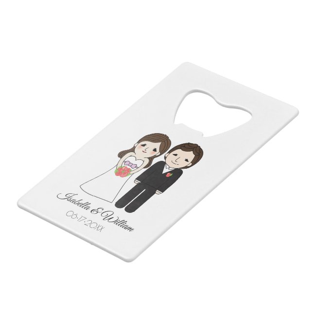 Bride & Groom Wedding Favour (Front Angled)