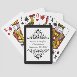 Bride & Groom Wedding Favour Playing Cards