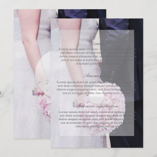 Bride & Groom Wedding Invitation
