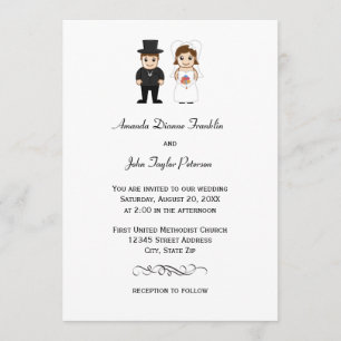 Bride & Groom - Wedding Invitation