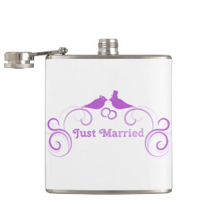 Bride Groom Wedding Personalise Destiny Destiny'S Hip Flask