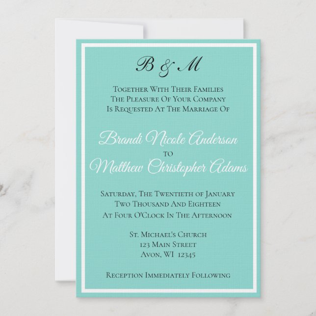 Bride & Groom Wedding Suite Traditional Ceremony (Front)