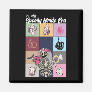 Bride Halloween In My Spooky Bride Era Wedding Bac Magnet