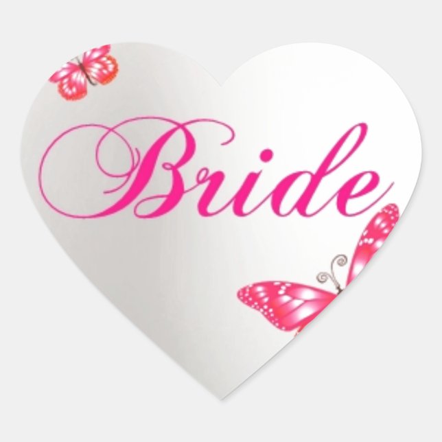 bride heart sticker (Front)