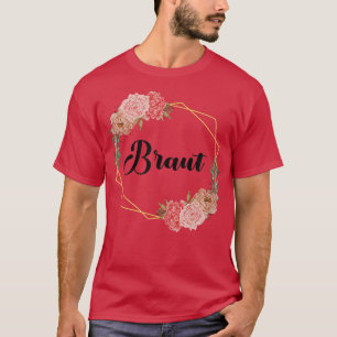 Bride Hen Party Floral Wreath Team Bride Marriage T-Shirt