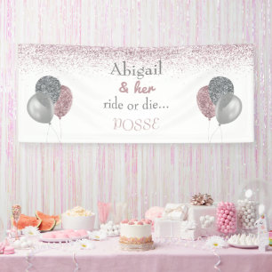 Bride & Her Ride or Die Posse Bachelorette Banner