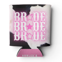 Bride Howdy Cowgirl Customised  Can Cooler