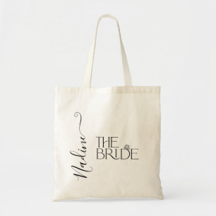 Bride I Do Crew Custom Name Wedding Ring Tote Bag