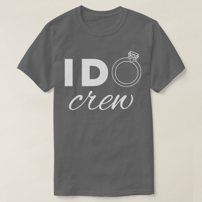 Bride I Do Crew Retro Bachelorette Funny Hen Night T-Shirt (Design Front)