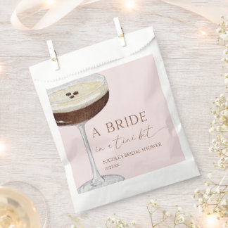 Bride In A Tini Bit Expresso Martini Bridal Shower Favour Bags