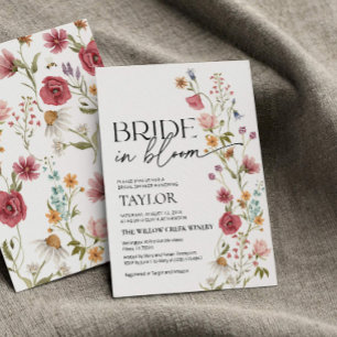 Bride In Bloom   Bridal Shower Invitation