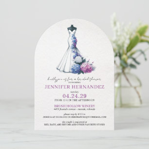 Bride in Bloom Hydrangea Bridal Shower Invitation