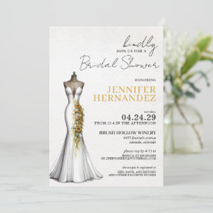 Bride in Bloom Sunflowers Bridal Shower Invitation