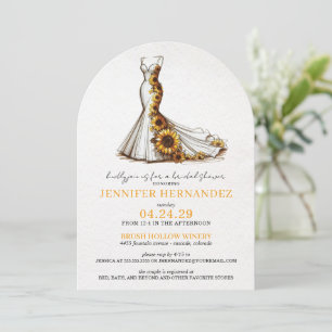 Bride in Bloom Sunflowers Bridal Shower Invitation