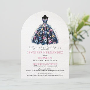 Bride in Bloom Wildflowers Bridal Shower Invitation