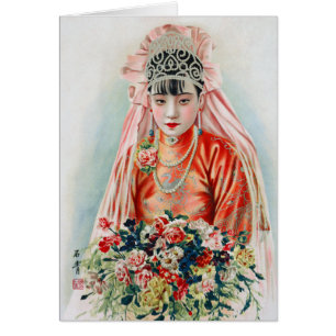 Bride in Red at Chinese Wedding in Shanghai